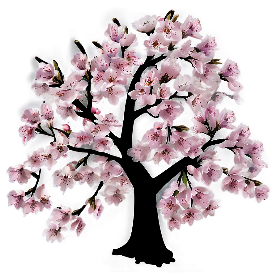 Realistic Cherry Blossom Tree Png 05242024 PNG