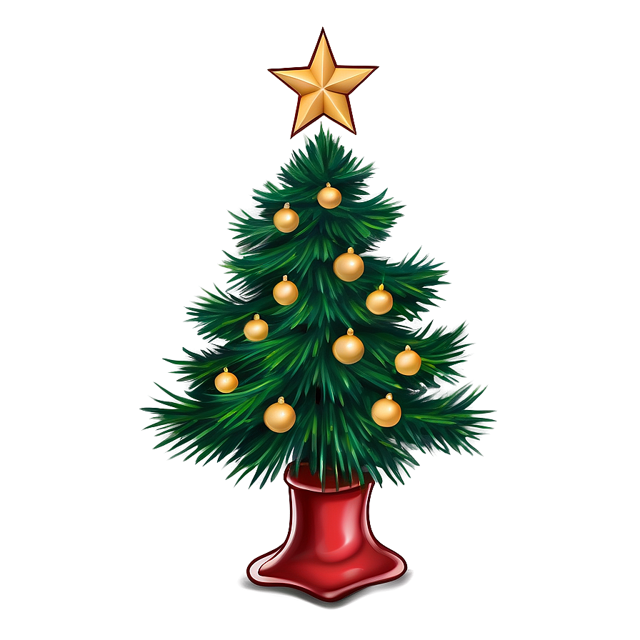 Realistic Christmas Tree Sketch Png Jsx PNG