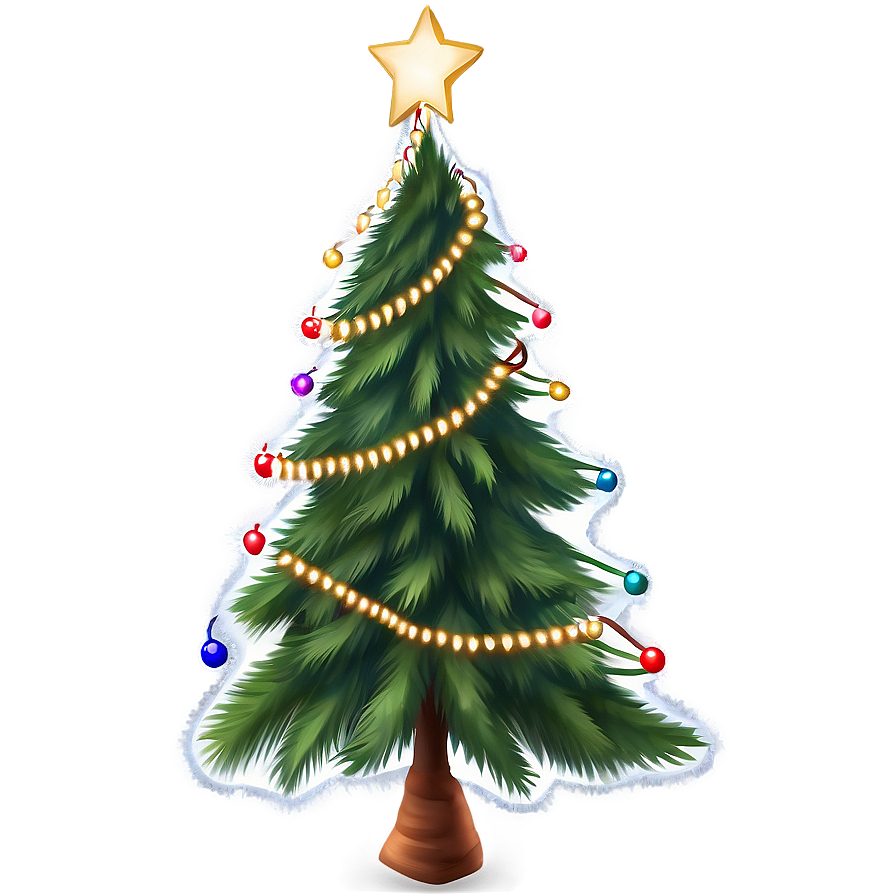 Realistic Christmas Tree Transparent Design Png 05262024 PNG
