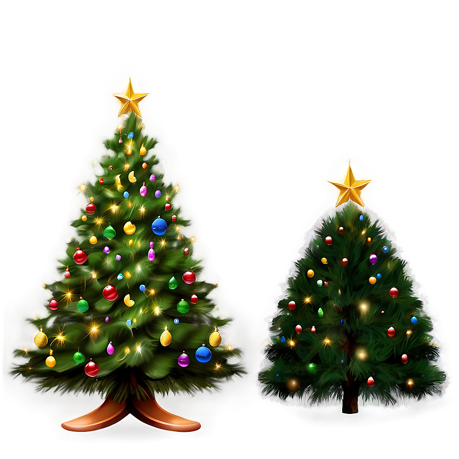 Realistic Christmas Tree Transparent Design Png 72 PNG