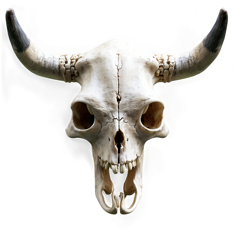 Realistic Cow Skull Render Png 06132024 PNG