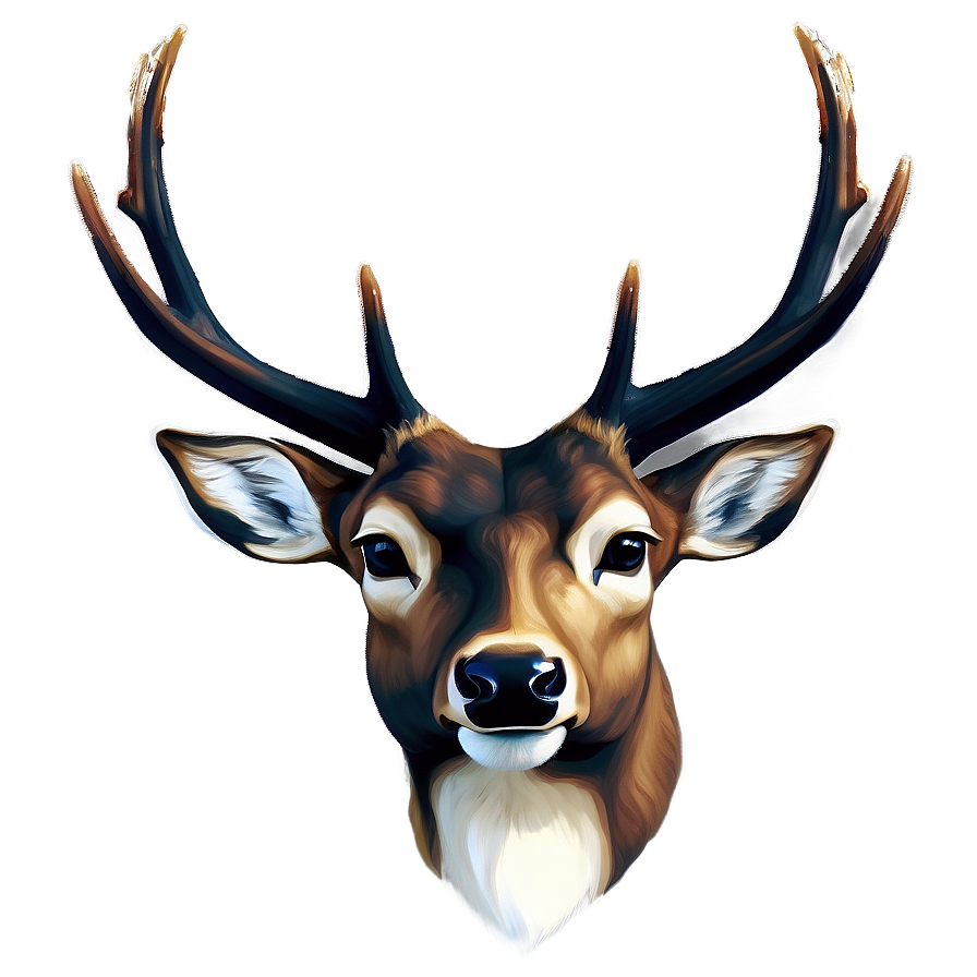 Realistic Deer Head Portrait Png 06212024 PNG