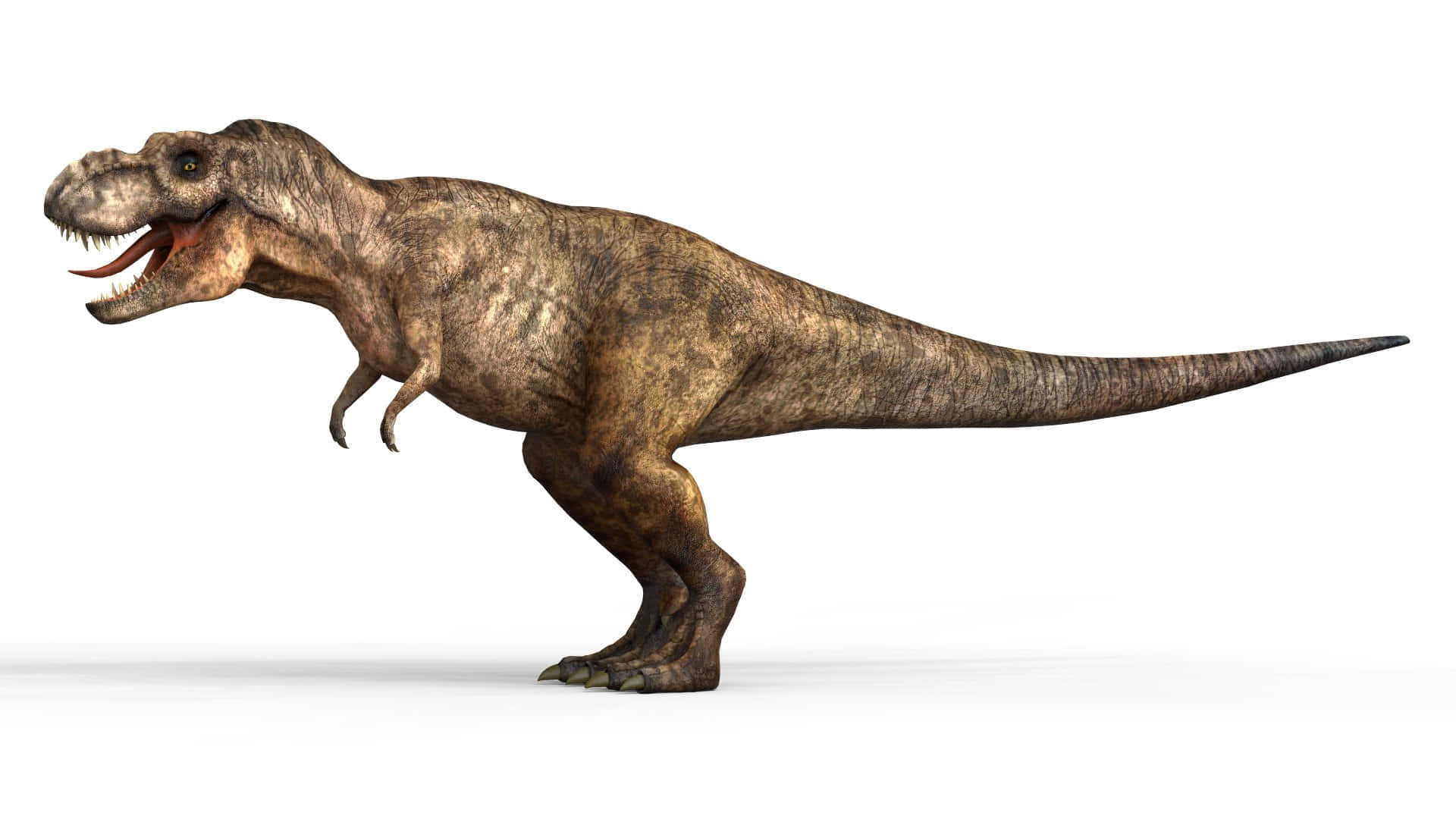Einrealistisches Dinosaurier-rendering Von Vor Über 65 Millionen Jahren. Wallpaper