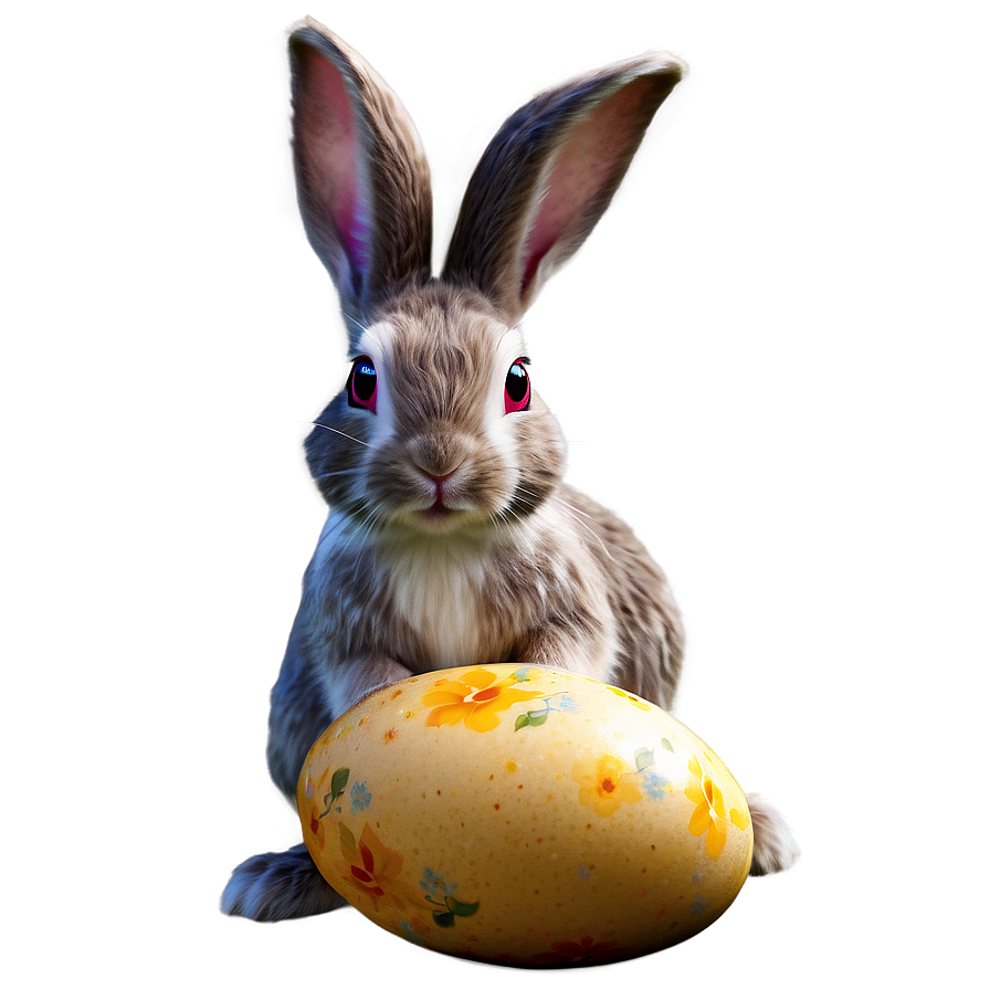 Realistic Easter Bunny Png 05232024 PNG