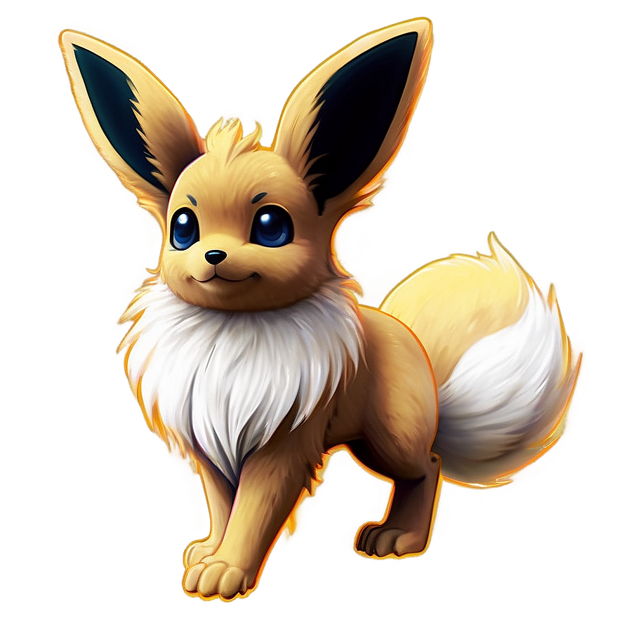 Download Realistic Eevee Art Png Afk | Wallpapers.com