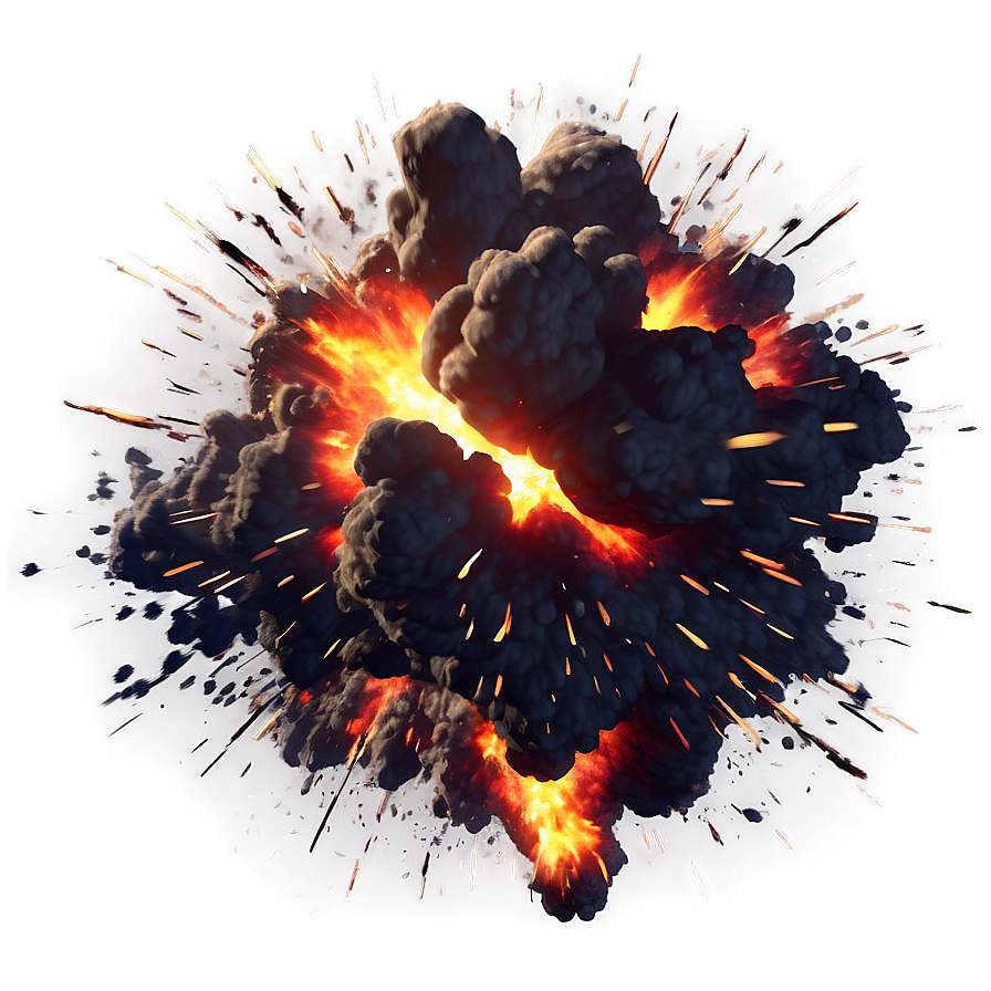 Realistic Explosion Effect Png 06122024 PNG