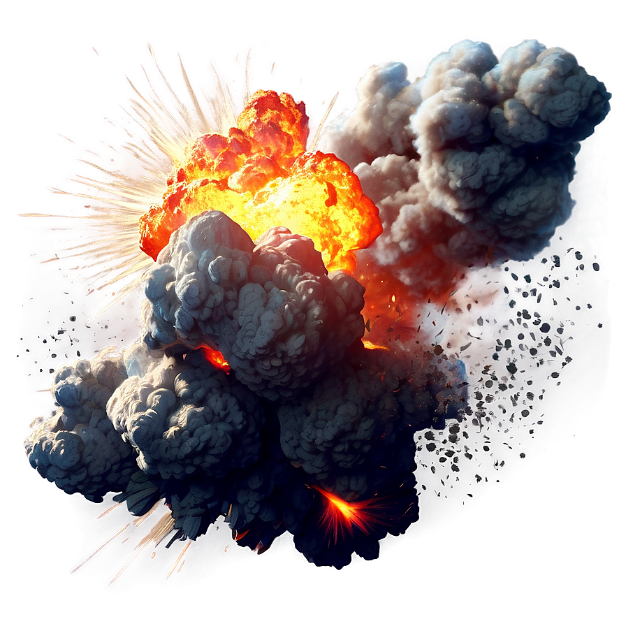 Realistic Explosion Illustration Png Jib PNG