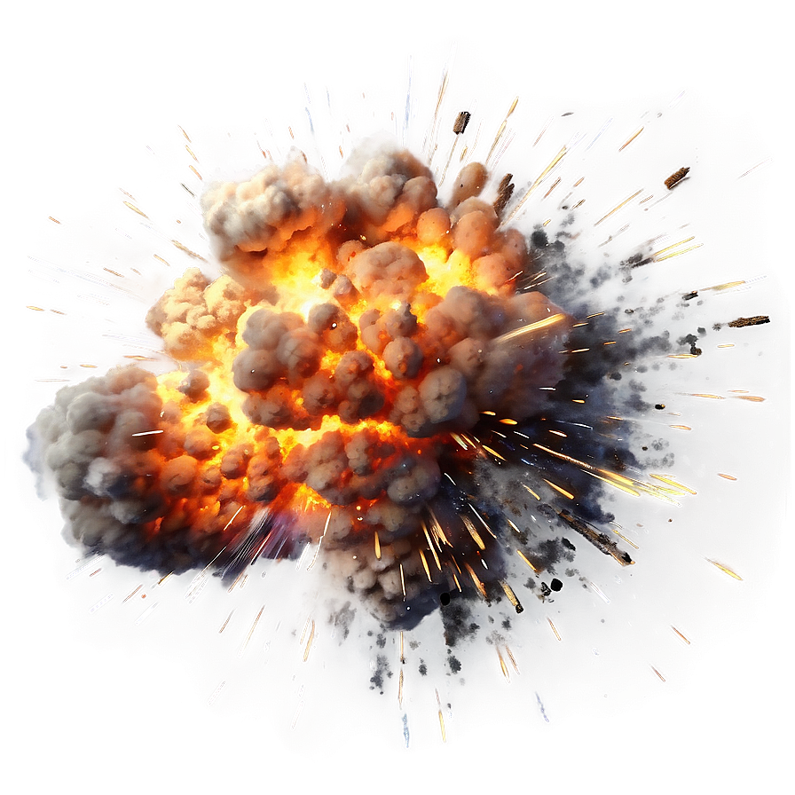 Realistic Explosion Illustration Png Yke74 PNG