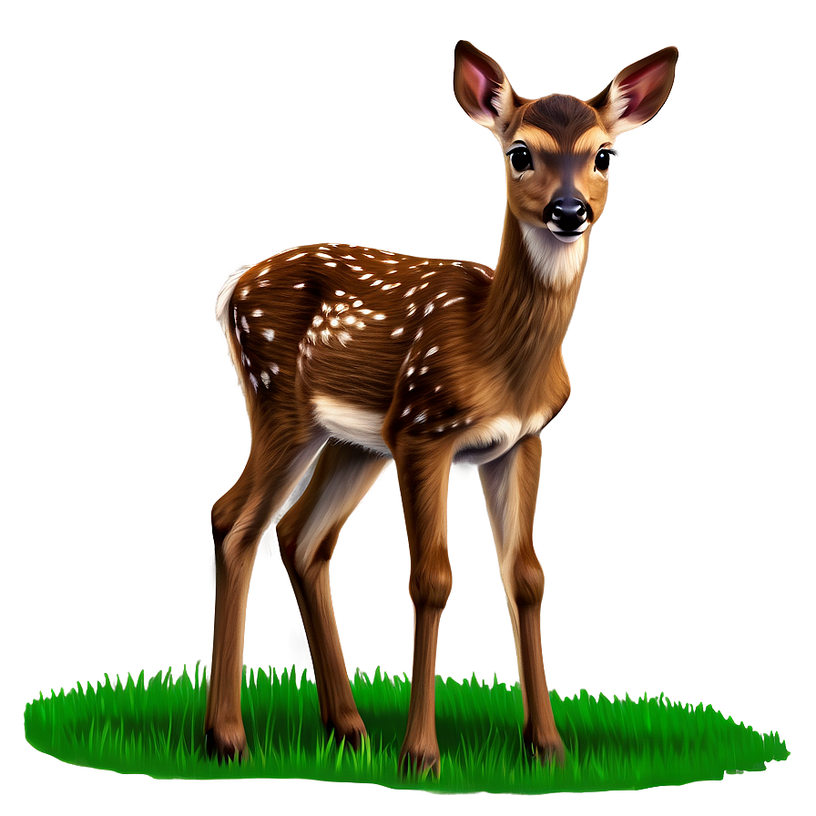 Realistic Fawn Rendering Png 13 PNG
