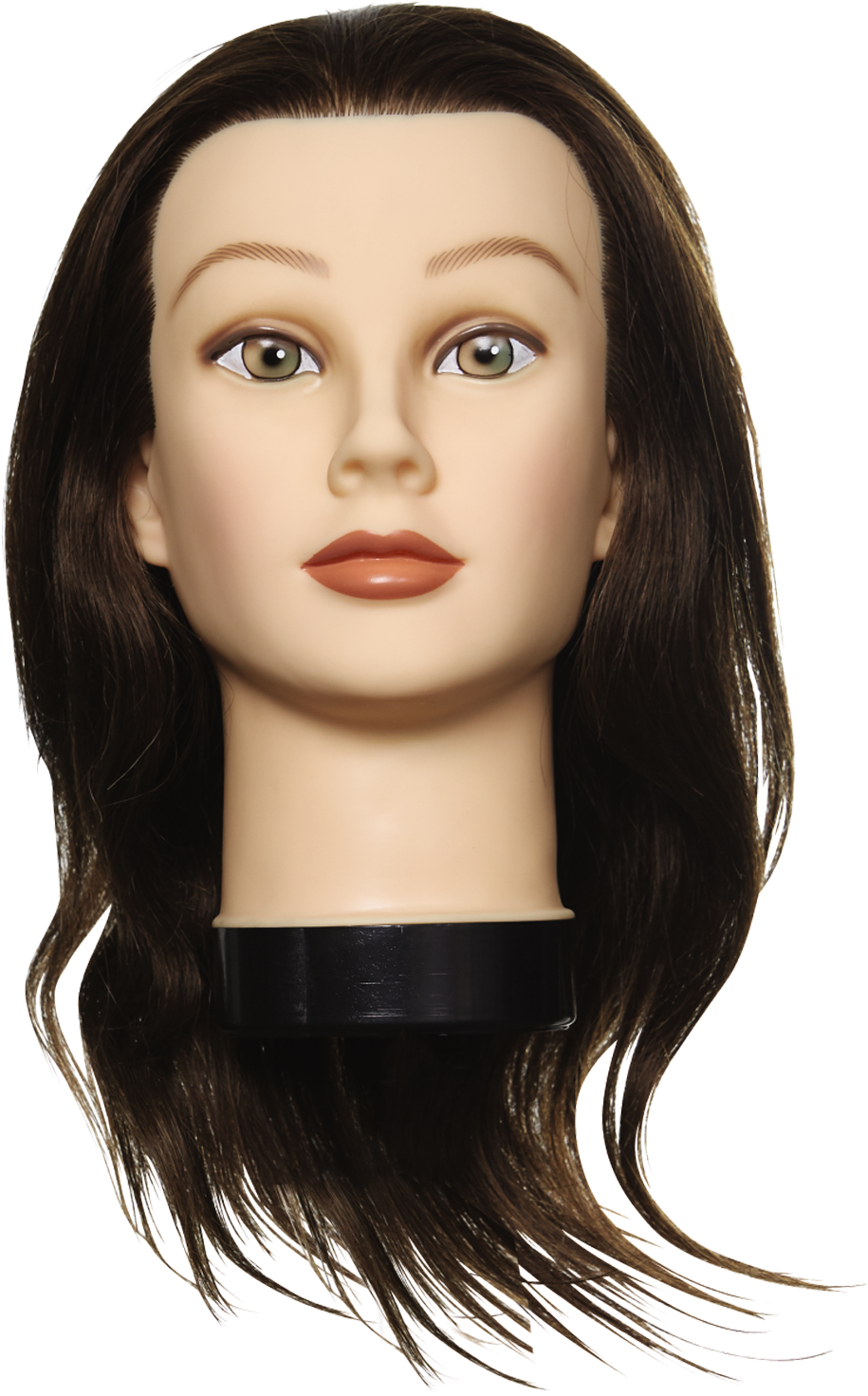 Realistic Female Mannequin Head With Hair PNG