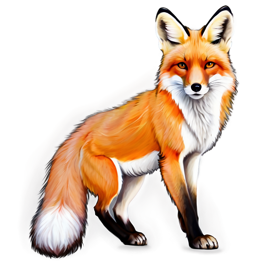 Download Realistic Fox Sketch Png 05062024 | Wallpapers.com