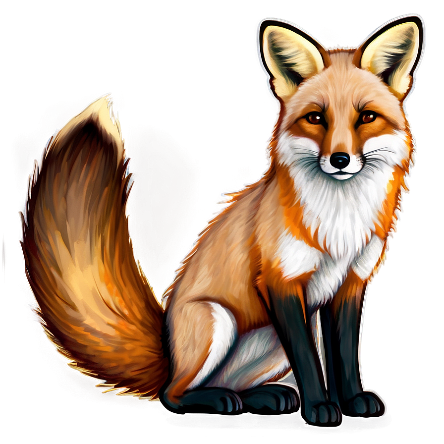 Download Realistic Fox Sketch Png Aly14 | Wallpapers.com