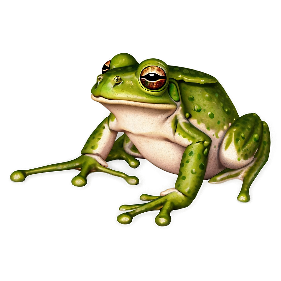 Realistic Frog Illustration Png Btj62 PNG