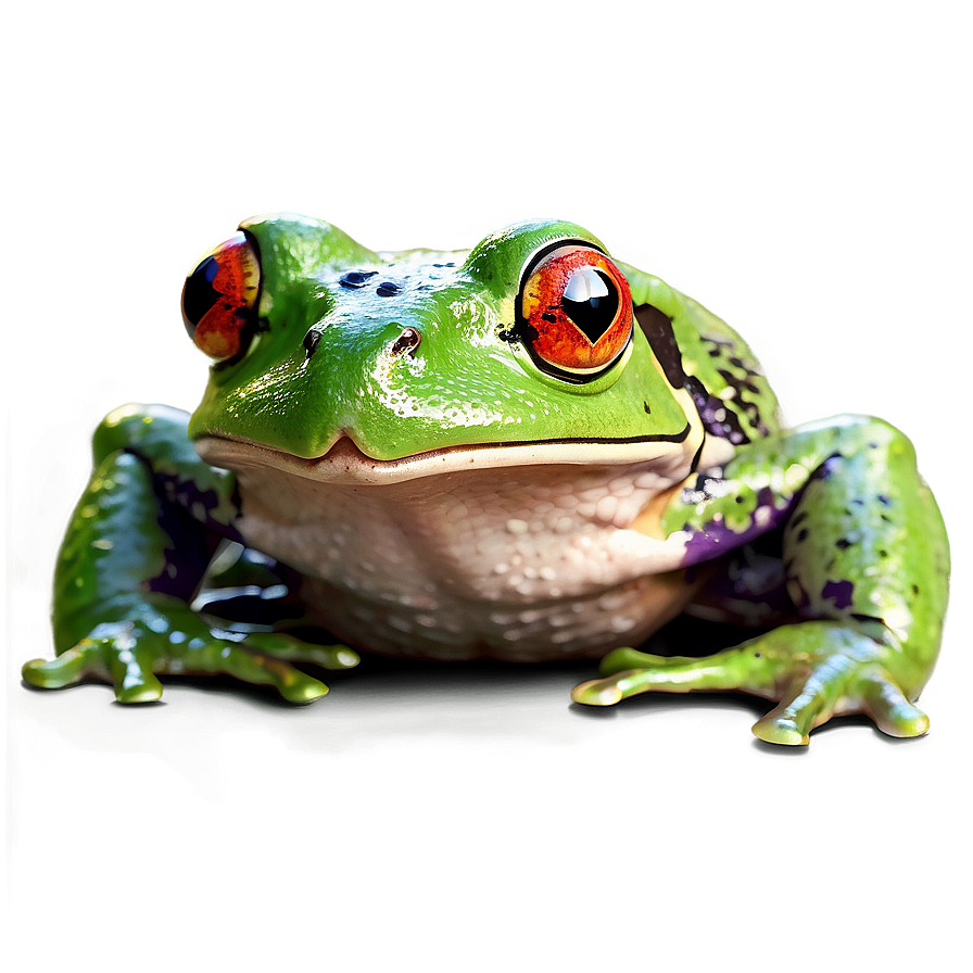 Download Realistic Frog Illustration Png Pjn | Wallpapers.com