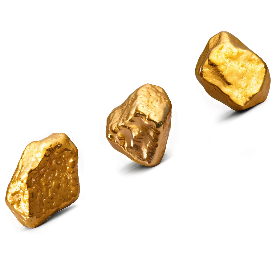 Realistic Gold Nugget Png 06132024 PNG