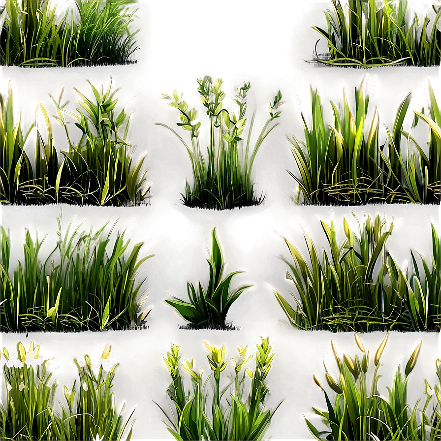 Realistic Grass Border Png 04292024 PNG