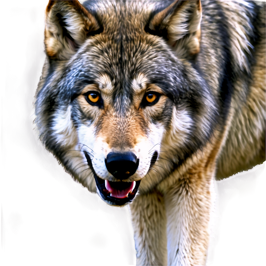 Realistic Grey Wolf Png Wgg27 PNG