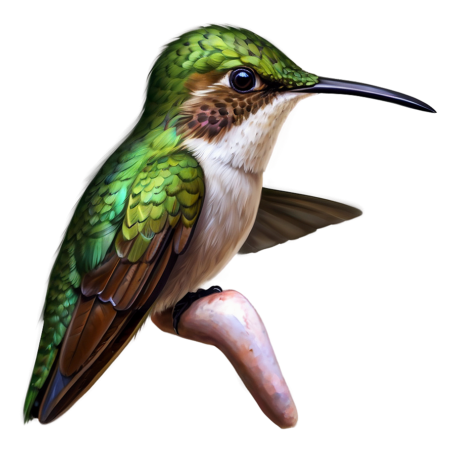 Download Realistic Hummingbird Art Png 05212024 | Wallpapers.com