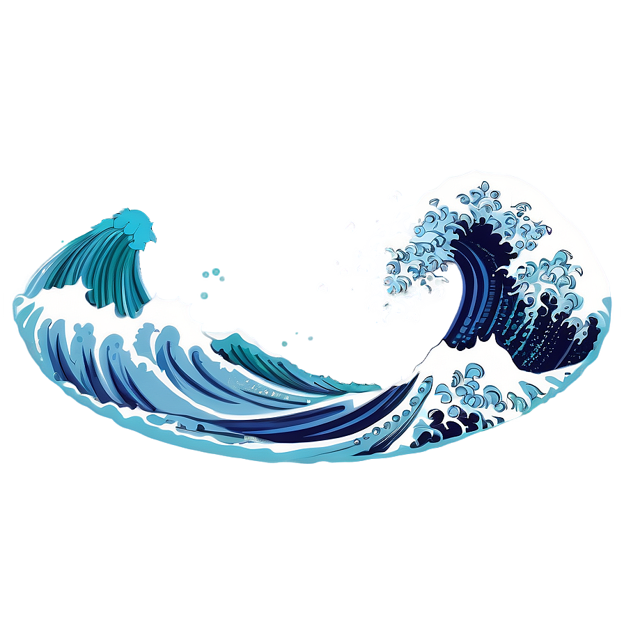 Realistic Japanese Wave Png 9 PNG