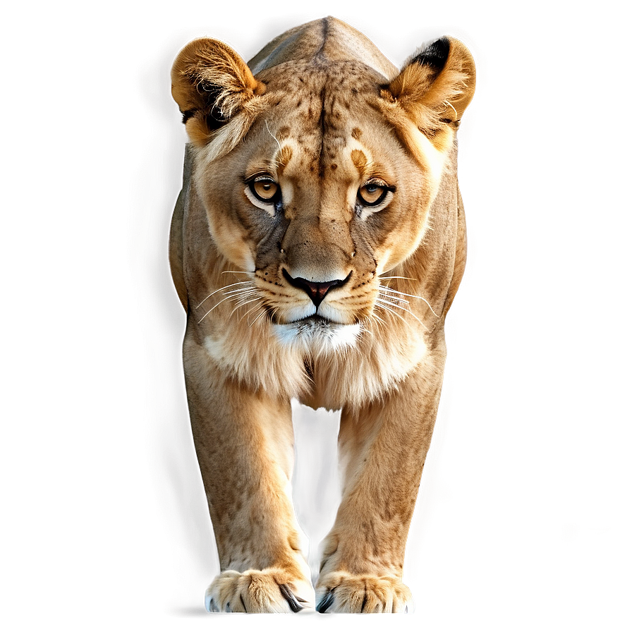 Realistic Lioness Drawing Png Dfs93 PNG