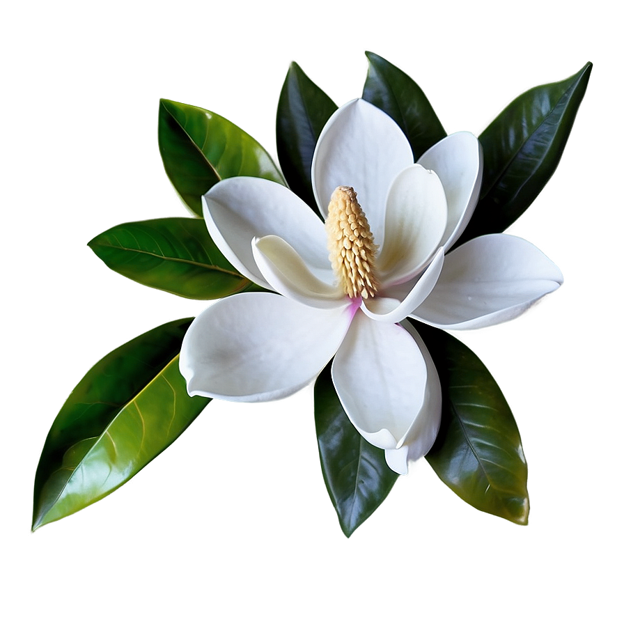 Realistic Magnolia Flower Image Png 15 PNG