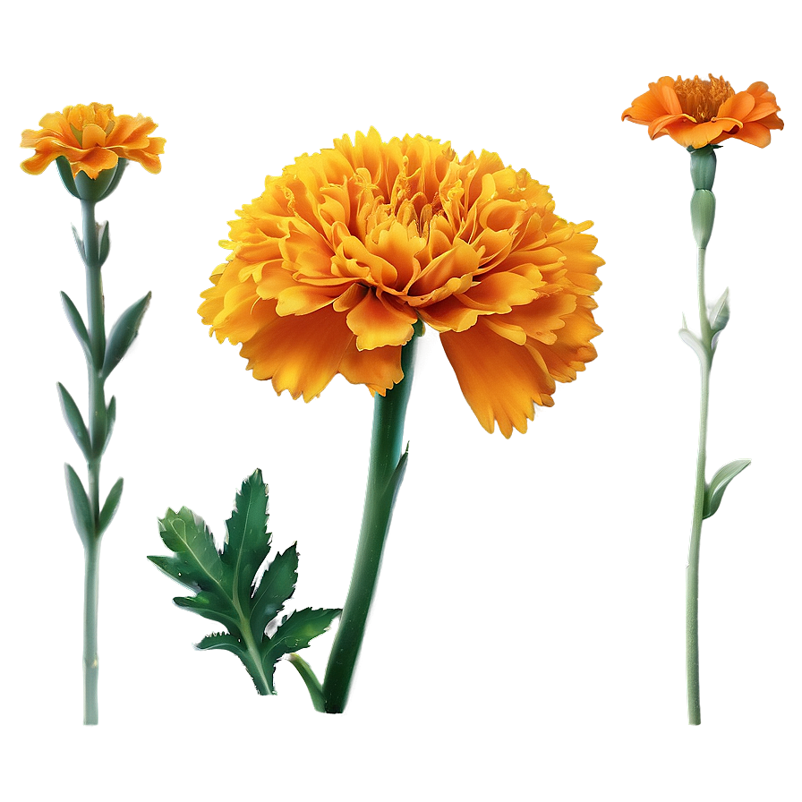 Realistic Marigolds Png Woy PNG