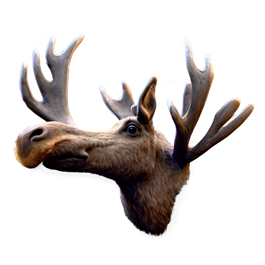 Realistic Moose Drawing Png 05242024 PNG