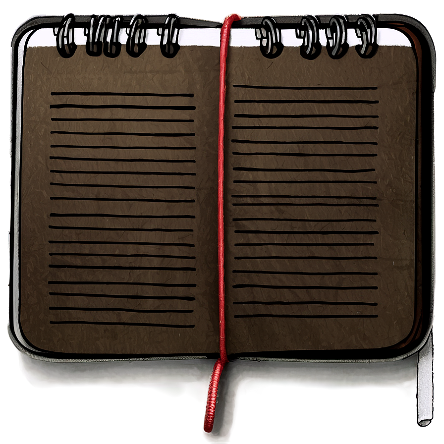 Realistic Notebook Paper Png Vde48 PNG