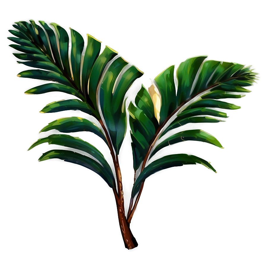 Realistic Palm Leaves Png Fvb83 PNG