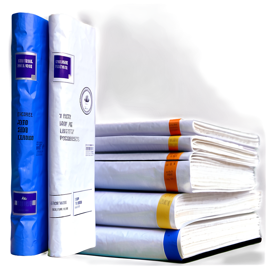 Realistic Paper Stack Png 06132024 PNG