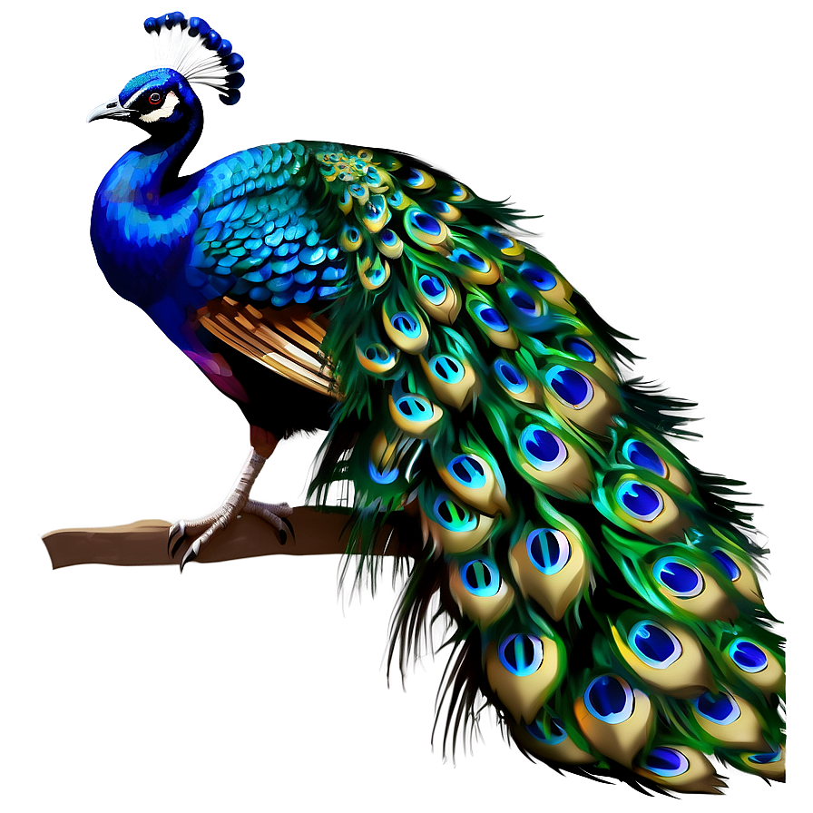 Download Realistic Peacock Bird Png 3