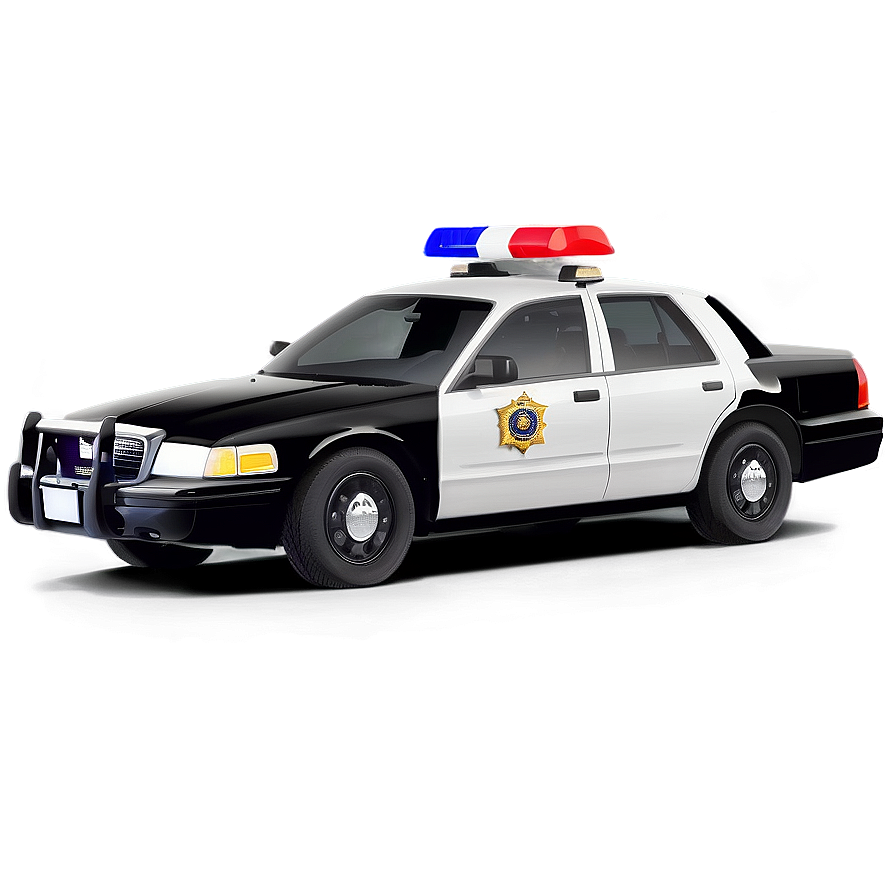 Realistic Police Car Png 06132024 PNG