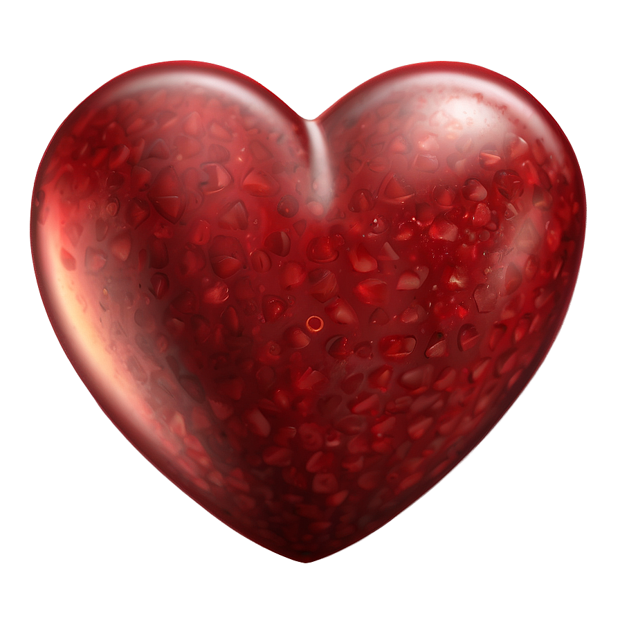 Realistic Red Heart Emoji Png 06262024 PNG