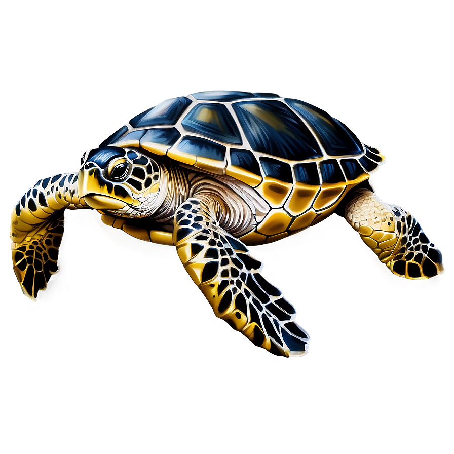 Realistic Sea Turtle Drawing Png 05242024 PNG