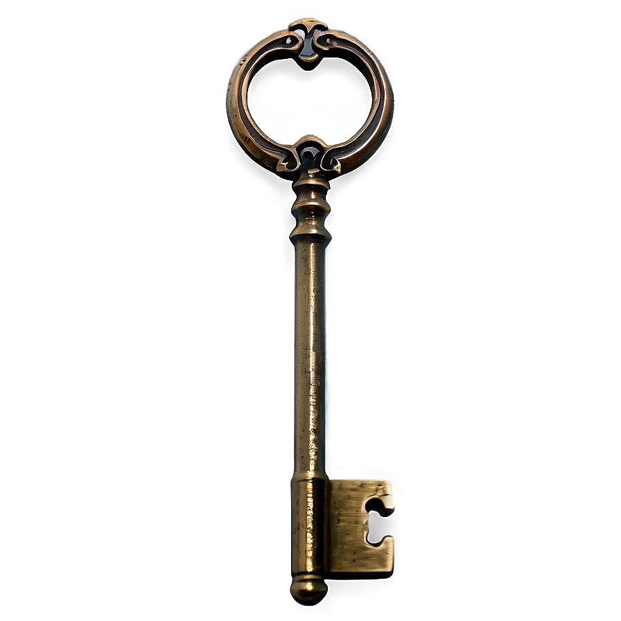 Realistic Skeleton Key Design Png Tug4 PNG