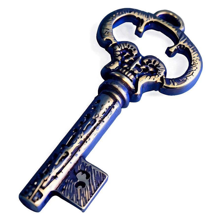 Realistic Skeleton Key Design Png Xwj72 PNG