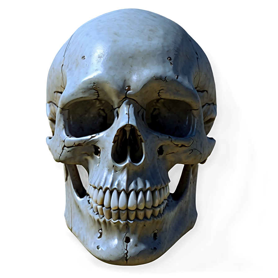 Realistic Skull Face Representation Png Edo52 PNG