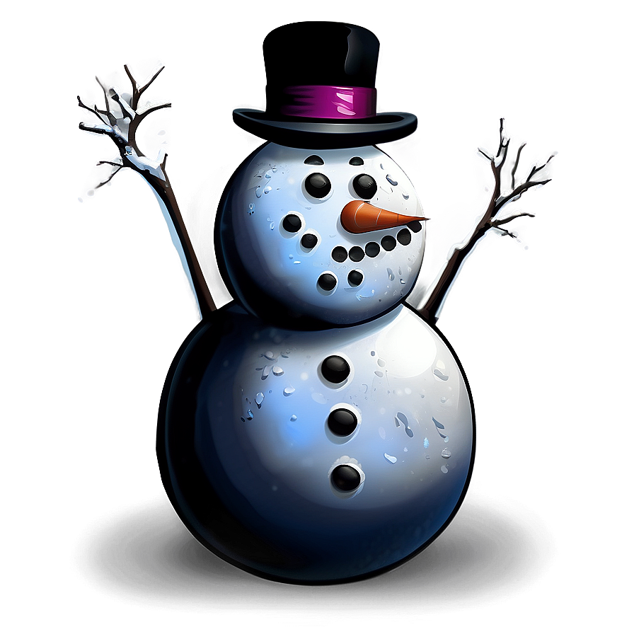 Realistic Snowman Design Png 48 PNG