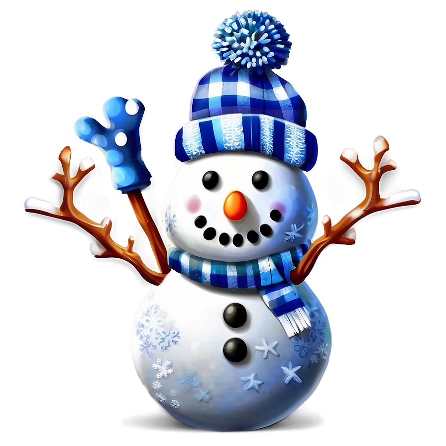 Realistic Snowman Design Png Yos PNG