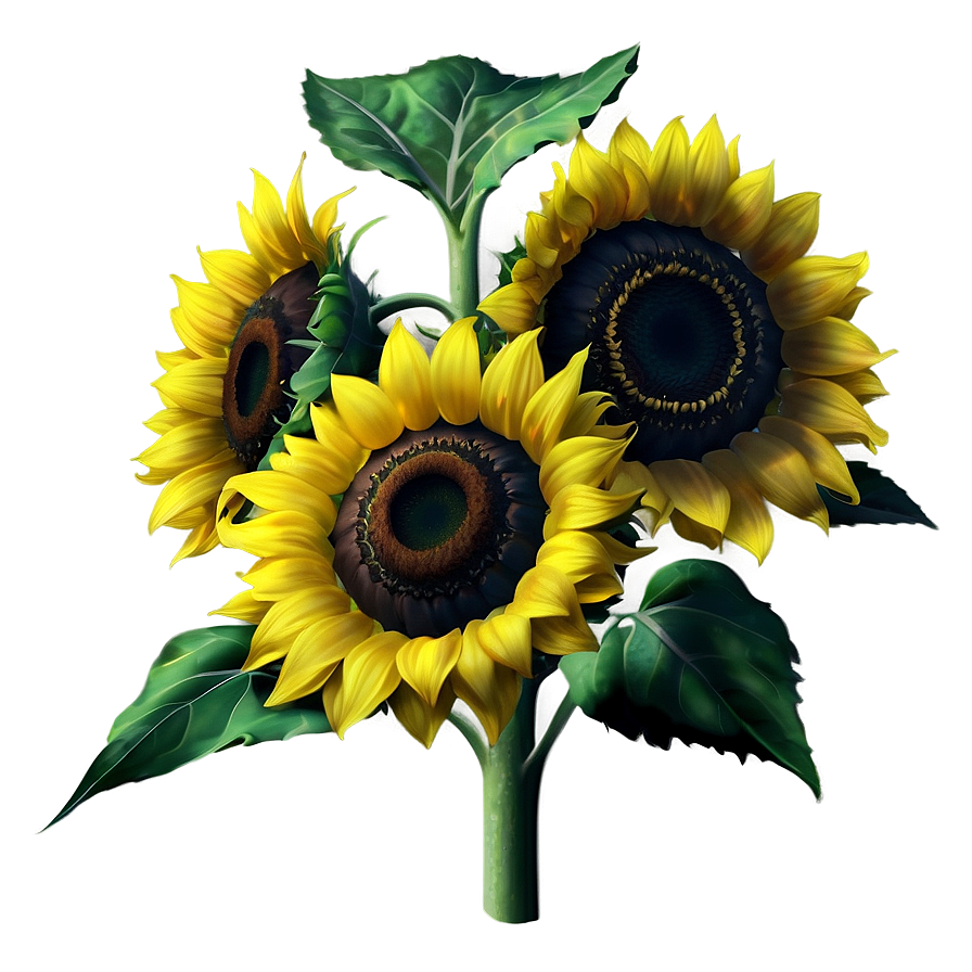 Realistic Sunflower Png Qek13 PNG