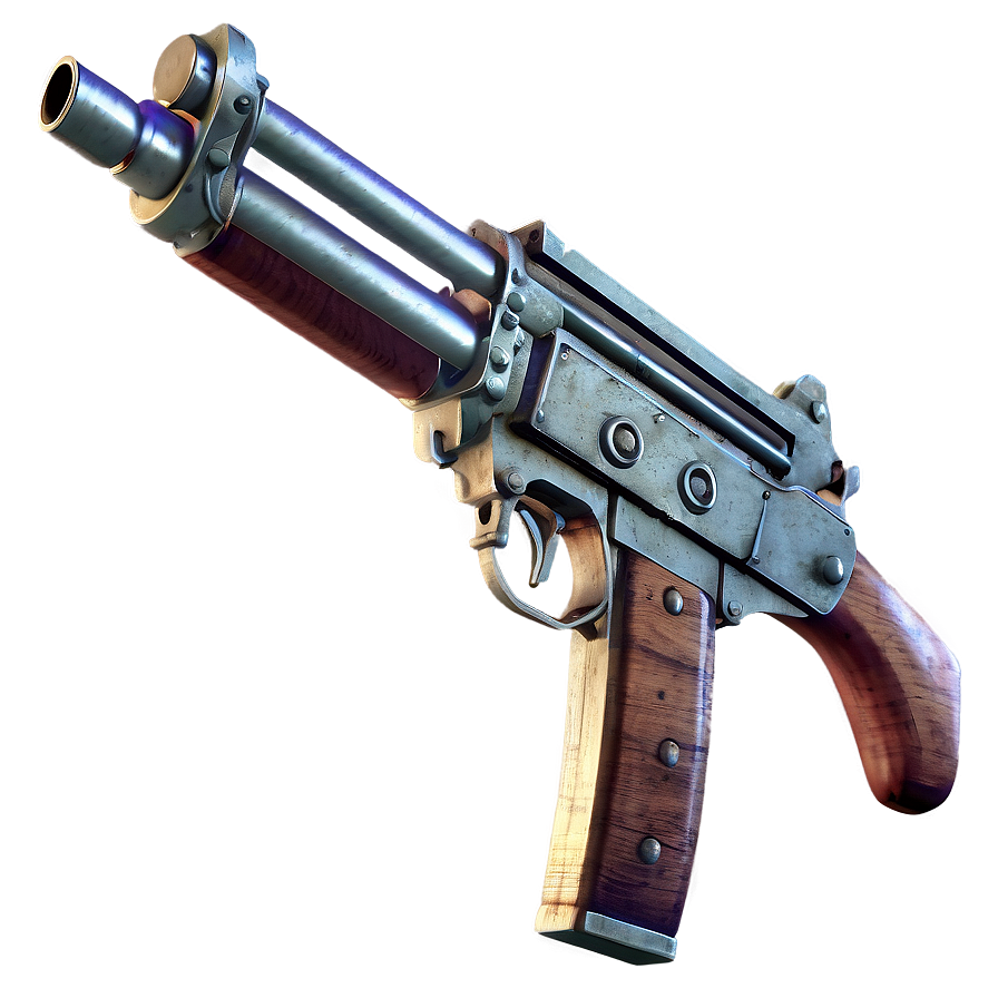 Realistic Tommy Gun Render Png 49 PNG