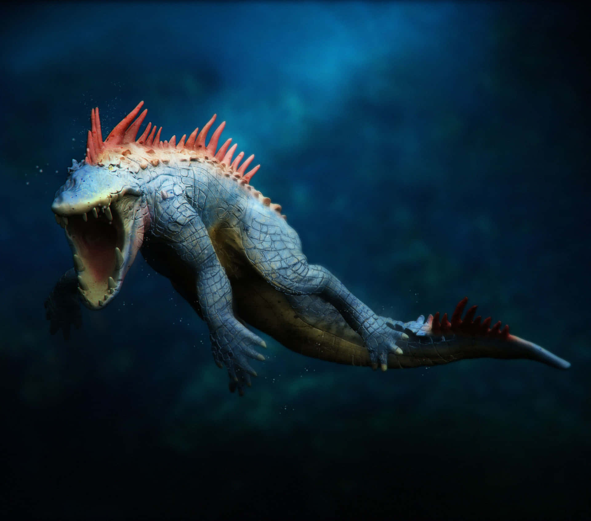 Realistic Version Of Feraligatr With No Face Wallpaper