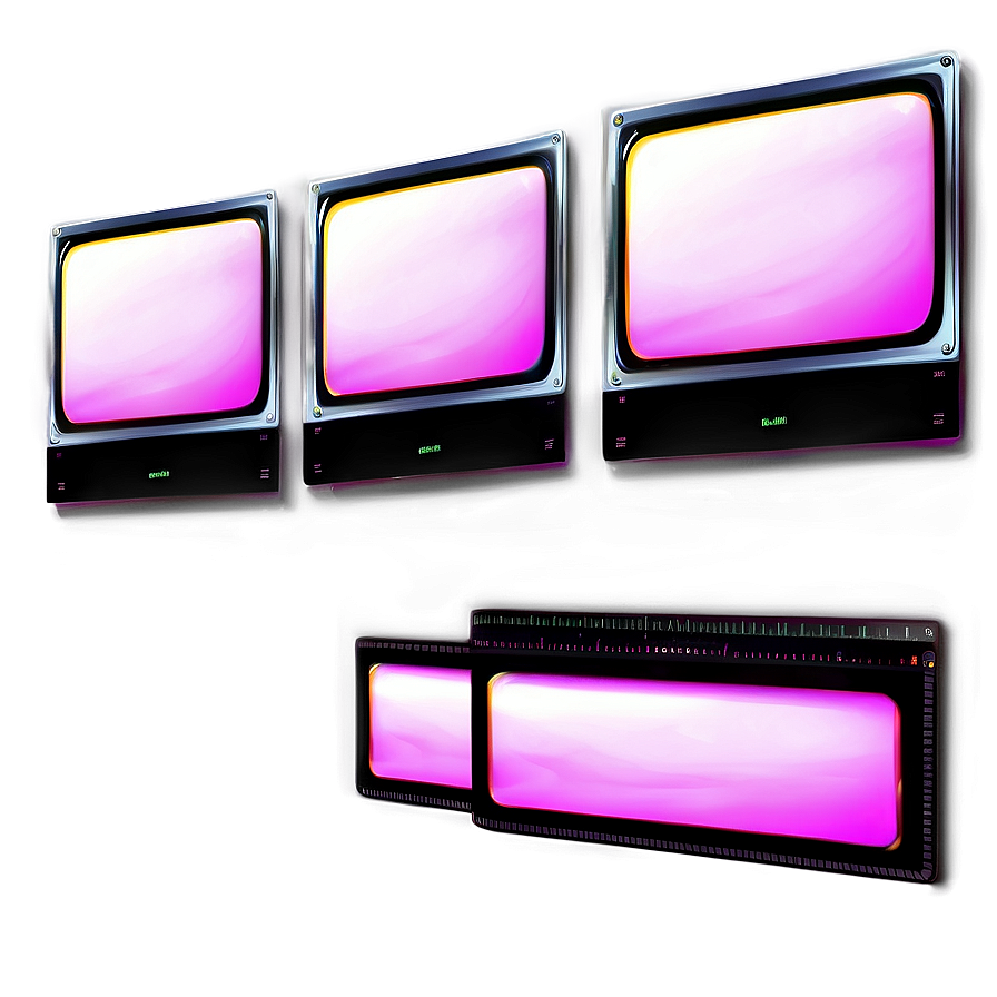 Realistic Video Frame View Png 06262024 PNG