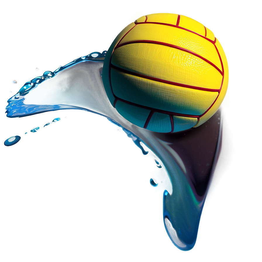 Realistic Water Polo Ball Png Uyg PNG