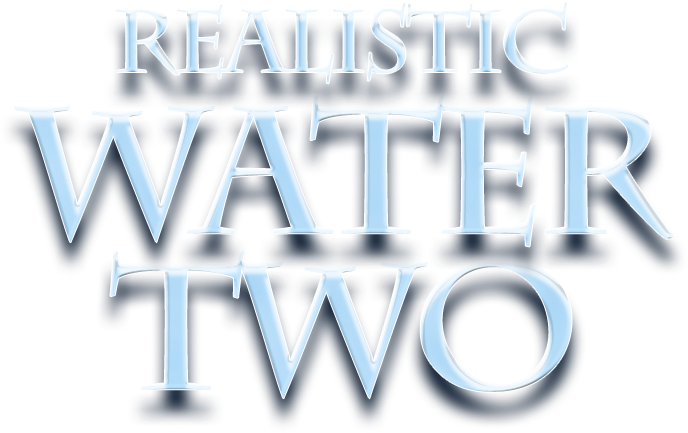 Realistic Water Text Effect PNG