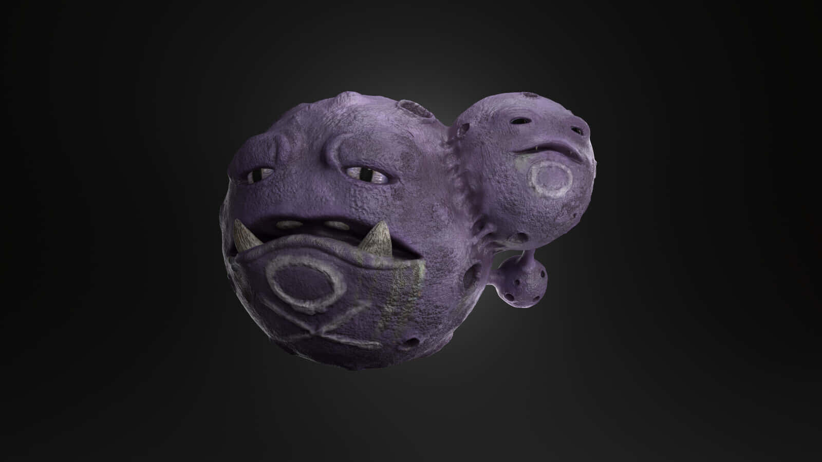 Realistic Weezing With Texture Wallpaper