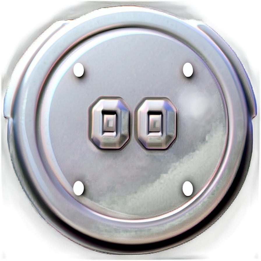 Realistic White Button Png Jic68 PNG