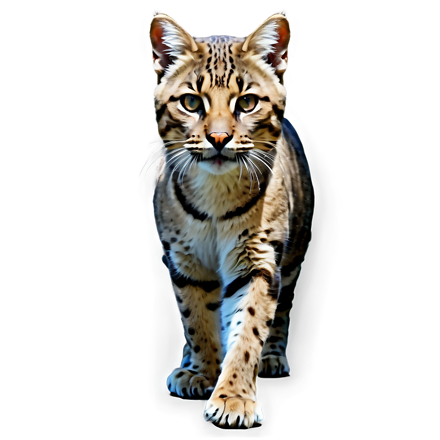 Realistic Wildcat Portrait Png 06132024 PNG