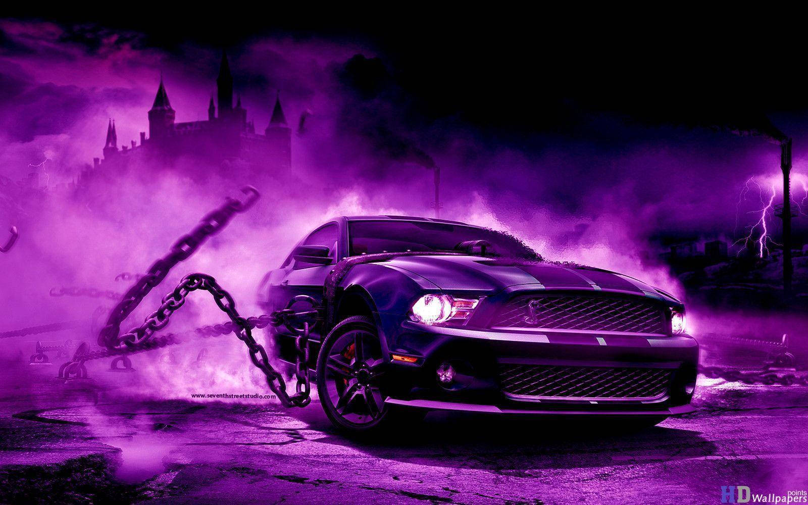 Wirklichcoole Autos: Pinker Mustang Wallpaper