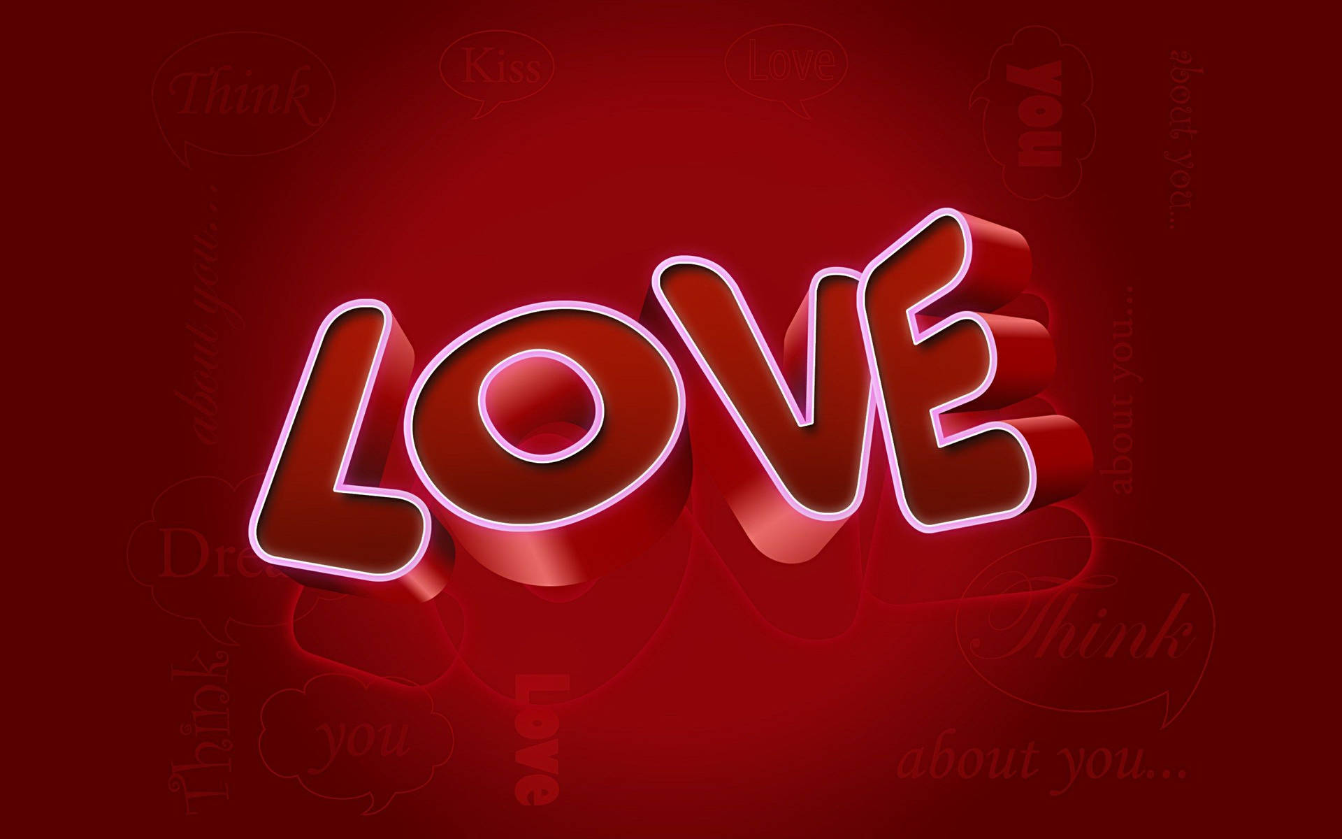Really Cool Love Written In Chunky Font Wallpaper
